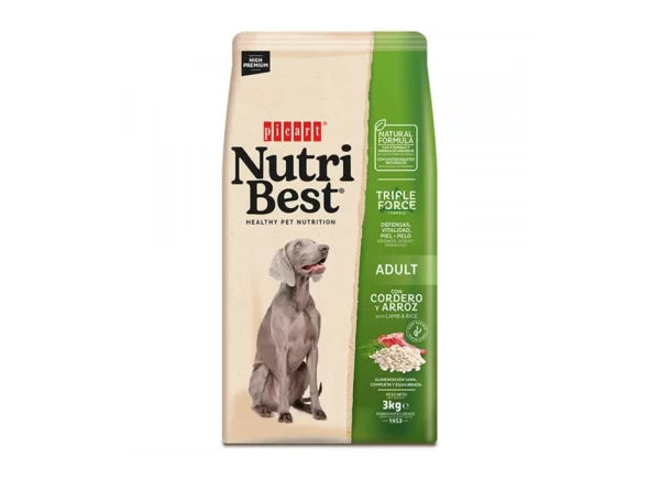 Picart Nutribest High Premium Cão Adulto - Cordeiro e Arroz