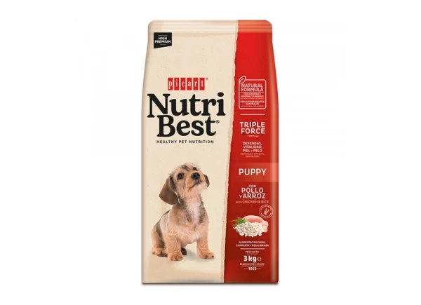 Picart Nutribest High Premium Cão Puppy - Frango e Arroz