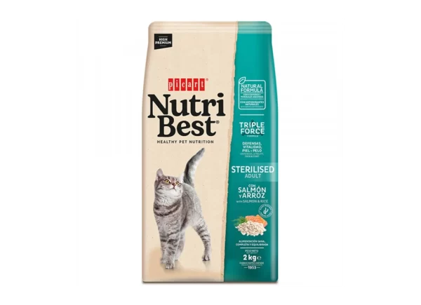 Picart Nutribest High Premium Gato Esterilizado - Salmão e Arroz