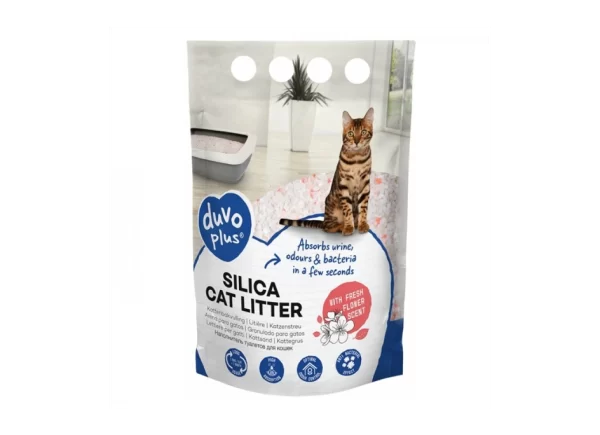 Areia Sílica Flores Gato Duvo Plus